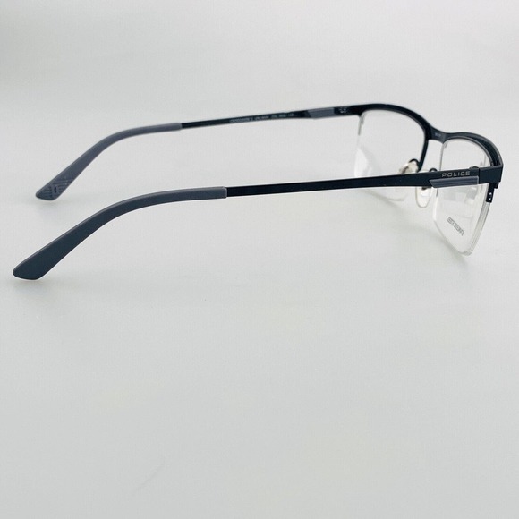 Police Eyeglasses mod. Crossover 3 Stainless Steel Half Rim Black Gray New main image 10